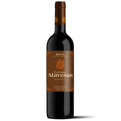 Vino tinto Reserva D.O. Rioja Bodegas Alavesas 75cl