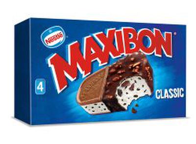 Helado Maxibon Nestl&eacute; 4 uds nata