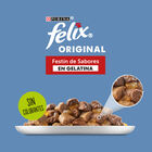 Comida h&uacute;meda gato gelatina F&eacute;lix sabores pack 12