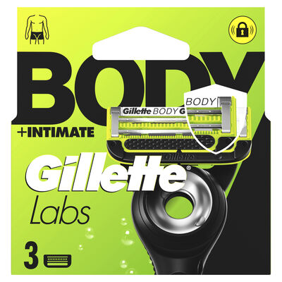 Hojas de afeitar recambio Gillette labs body 3 unidades