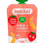 Alimento infantil preparado de frutas ecol&oacute;gico sin gluten Smileat pouch 100g