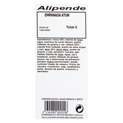 Empanada 3 uds at&uacute;n