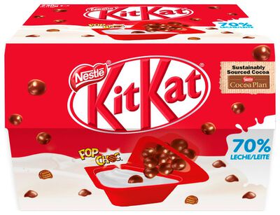 Yogur Kit Kat Nestlé 230g pack 2 bolitas