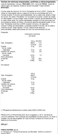 Varitas de merluza Findus