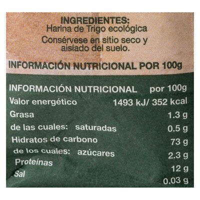 Harina de trigo ecológica Molino De Cerecinos 500g