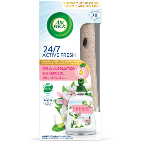 Ambientador Airwick Active Fresh 228ml flor de jazmín