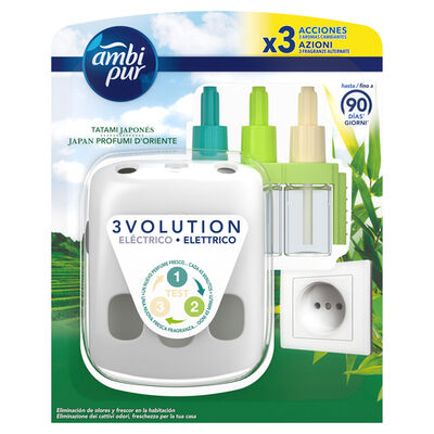 Ambientador eléctrico Ambipur 3volution aparato+recambio tatami japon