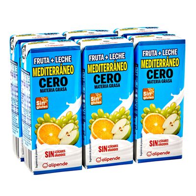 Zumo mediterráneo con leche Alipende pack 6