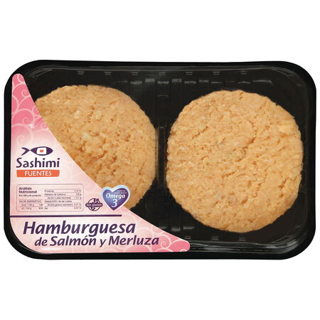 Hamburguesa Fuentes 160g Salmón/Merluza