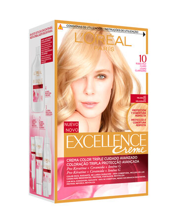 Tinte de cabello L'Or&eacute;al Excellence Creme n&ordm; 10 rubio clarisimo