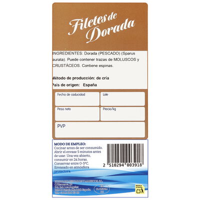 Dorada en filetes en bandeja Gourmar