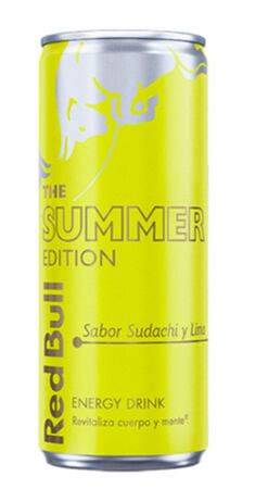 Bebida energ&eacute;tica lata red bull con sabor sudachi y lima The Summer Edition 25cl