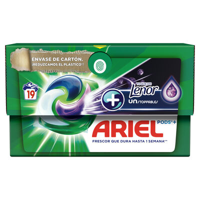 Detergente en cápsulas Ariel Pods 19 lavados Lenor