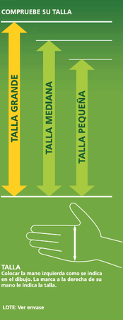 Guantes de algod&oacute;n interior Lanta talla grande