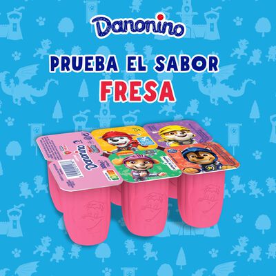 Petit Danonino pack 6 fresa y pl&aacute;tano