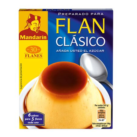 Flan Mandarín 30g clásico
