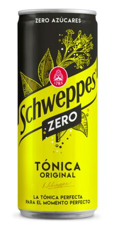 T&oacute;nica zero Schweppes lata 33cl
