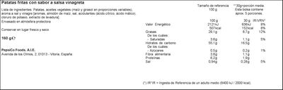 Patatas fritas lays 150g vinagreta