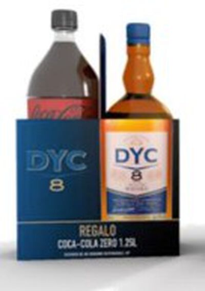Whisky 8 a&ntilde;os y bebida cola zero pack combinado Dyc 70 cl y 1 25 litros