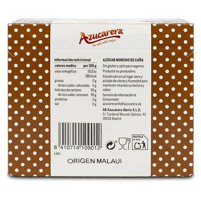 Az&uacute;car moreno Azucarera 50u en sobres