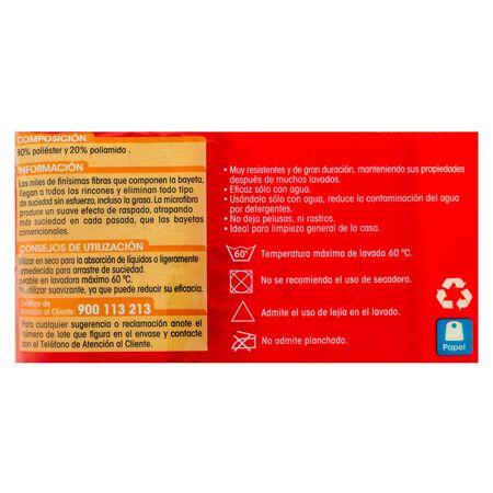 Bayeta de microfibra Lanta 3 uds multiusos