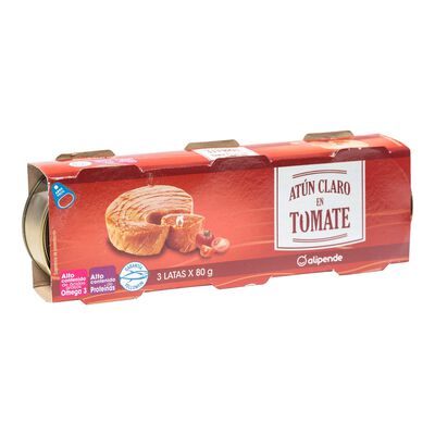 Atún claro Alipende pack 3 en tomate
