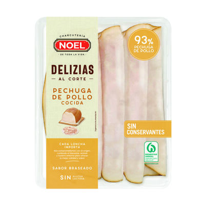 Pechuga de pollo braseado delicada y sabrosa Delizias Noel 120g