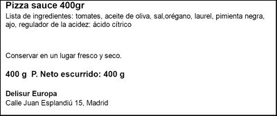 Salsa para pizza aromática La Molisana 400g