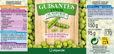Guisantes finos Alipende 95g pack3