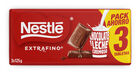 Chocolate con leche Nestl&eacute; Extrafino pack tabletas 3x125g