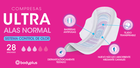 Compresas con alas Bodyplus 28 uds normal ultra