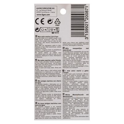 Juguete de baño con chorro Tigex 4 uds Mis Amigos Marinos