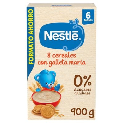 Papilla Nestlé 8 cereales galleta desde 6meses 900g
