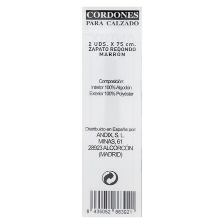 Cordón de zapato Achuchonas 2x75cm negro