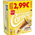 Helado cornetto frigo con sabor a lim&oacute;n pack de 4 unidades