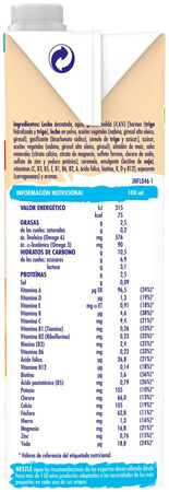 Leche crecimiento Nestlé junior galleta desde 36 meses 1l