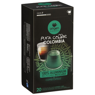 Cápsulas de café Colombia intensidad 7 Origen&Sensations 20 cápsulas