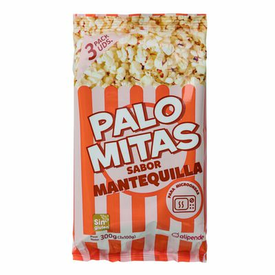 Palomitas mantequilla microondas s/gluten Alipende pack 3