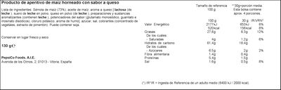 Snack de maíz cheetos 130g pelotazos