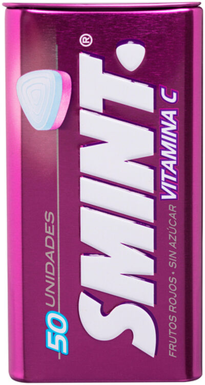 Caramelo Smint sin azúcar lata 35g 50u frutos rojos