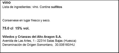 Vino tinto DO Somontano Enate merlot