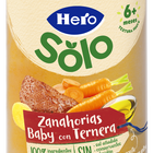 Tarro Hero Solo zanahoria ternera desde 6meses 235g