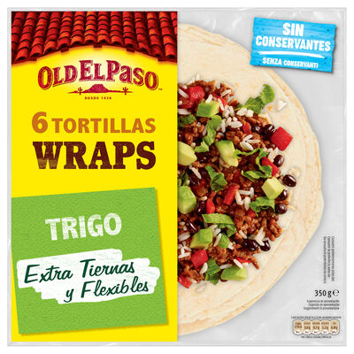 Tortilla de trigo wraps Old El Paso 6u