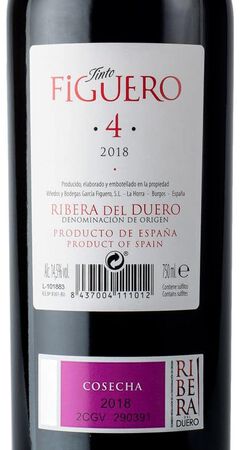 Vino tinto D.O Ribera del Duero Figuero 75cl Tempranillo