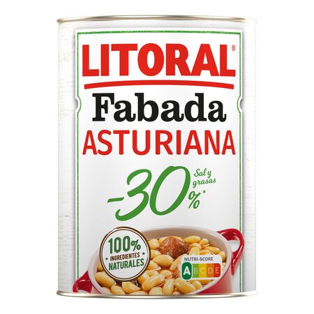Fabada asturiana con 30% menos de sal Litoral 420g