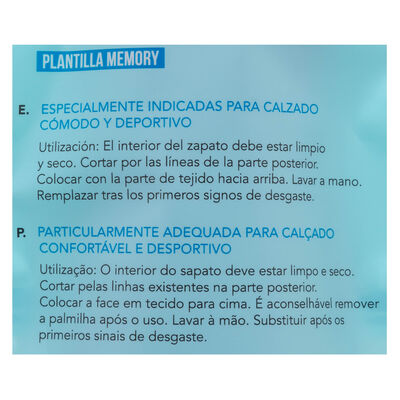 Plantilla modelo memory antiolor Achuchonas talla 37-38
