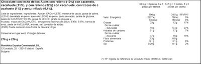 Chocolate con leche, caramelo y cacahuete Milka 276g