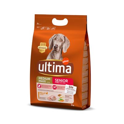 Pienso perro Ultima senior pollo y arroz 3kg