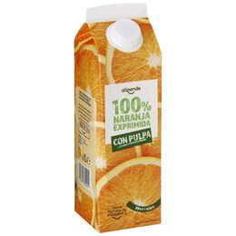 Zumo de naranja 100% exprimida con pulpa Aipende 1L