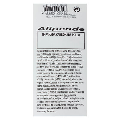 Empanada carbonara pollo 500g
